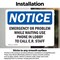 Signmission Emergency Or Problem While Waiting Use Phone, 10 in W x Rectangle, Vinyl Decal OS-2PACK-NS-D-710-L-11873 - alternate 6